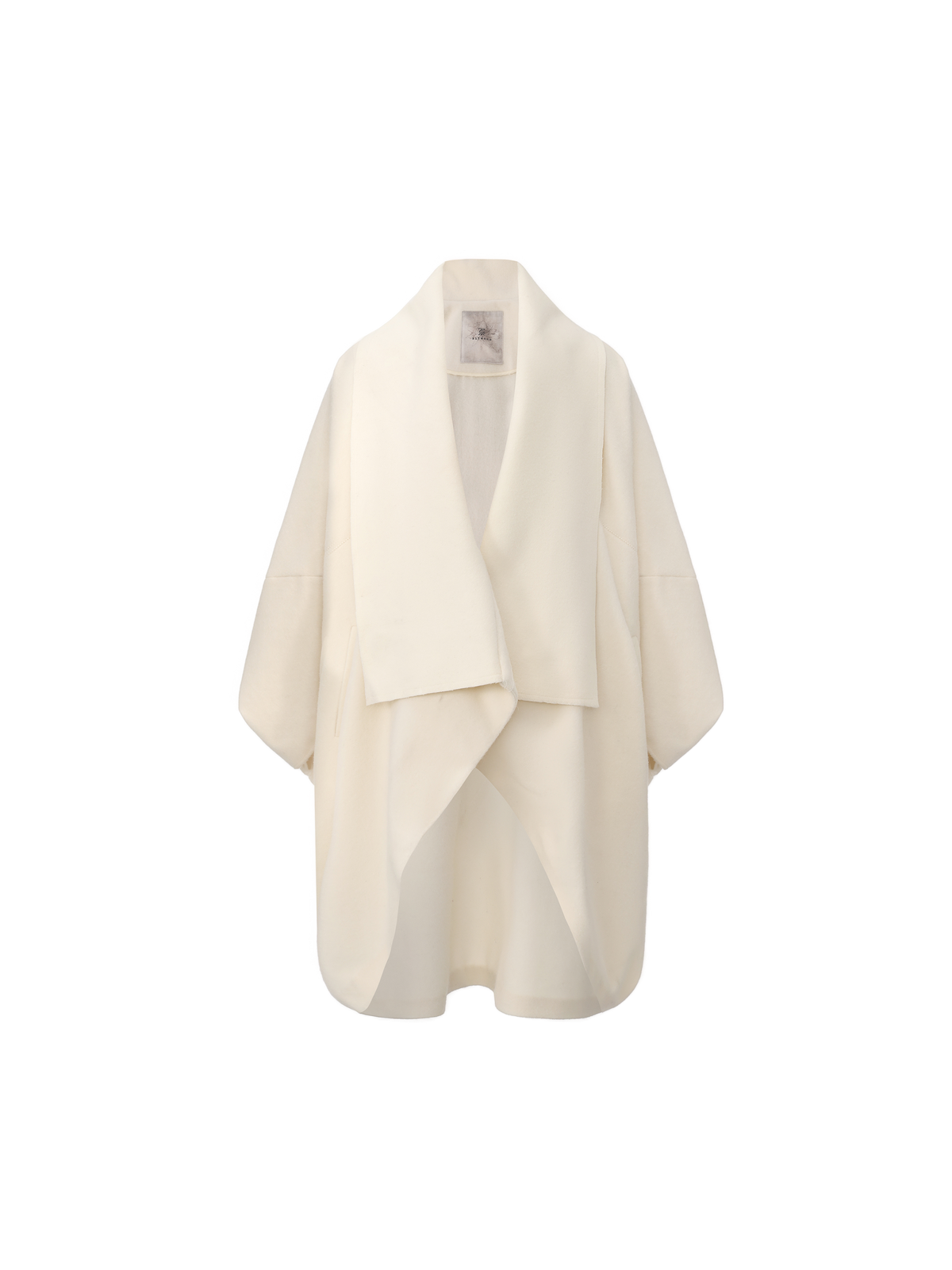 White Lapel Panelled Robe