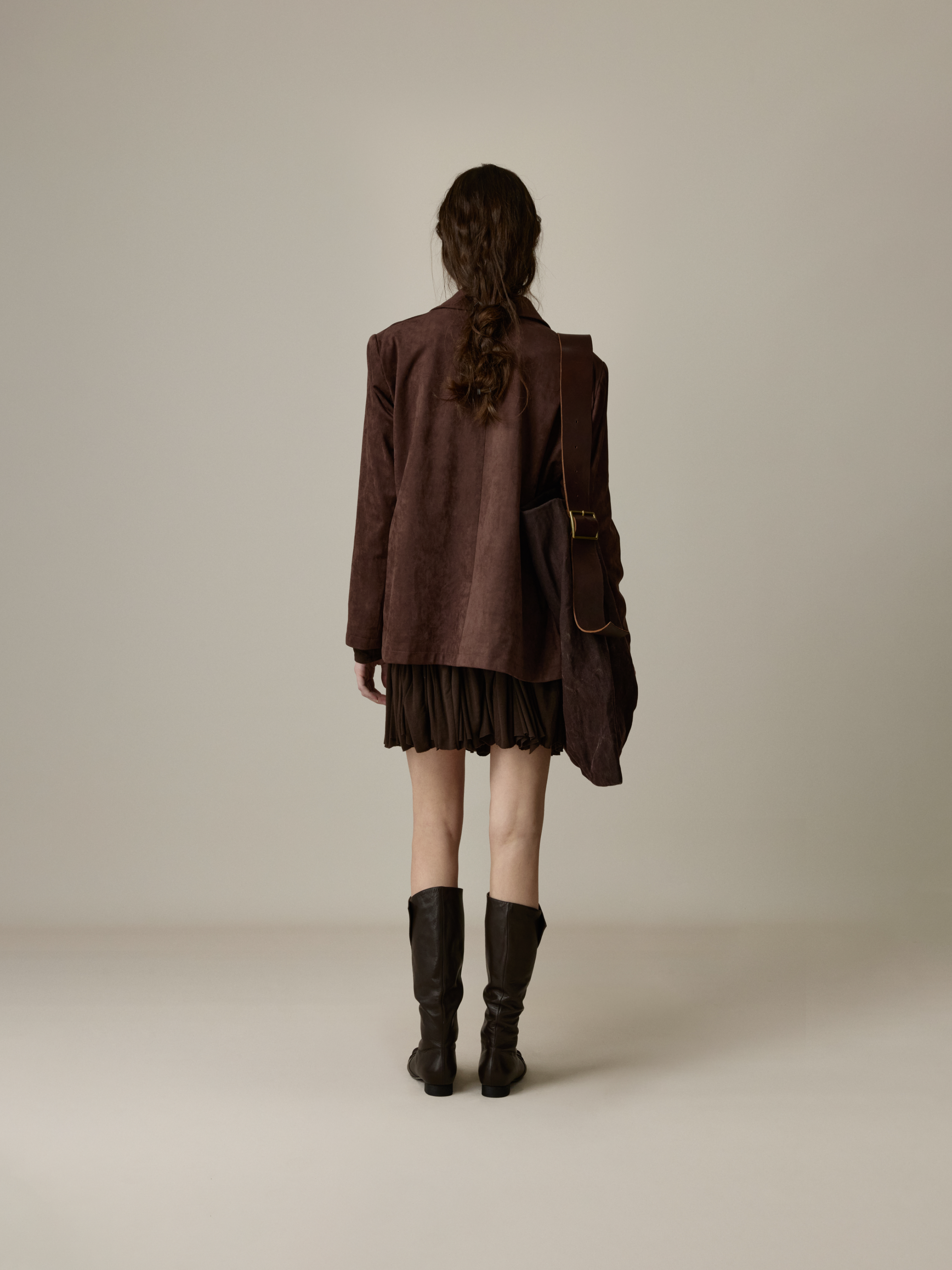 Suede Oversized Blazer