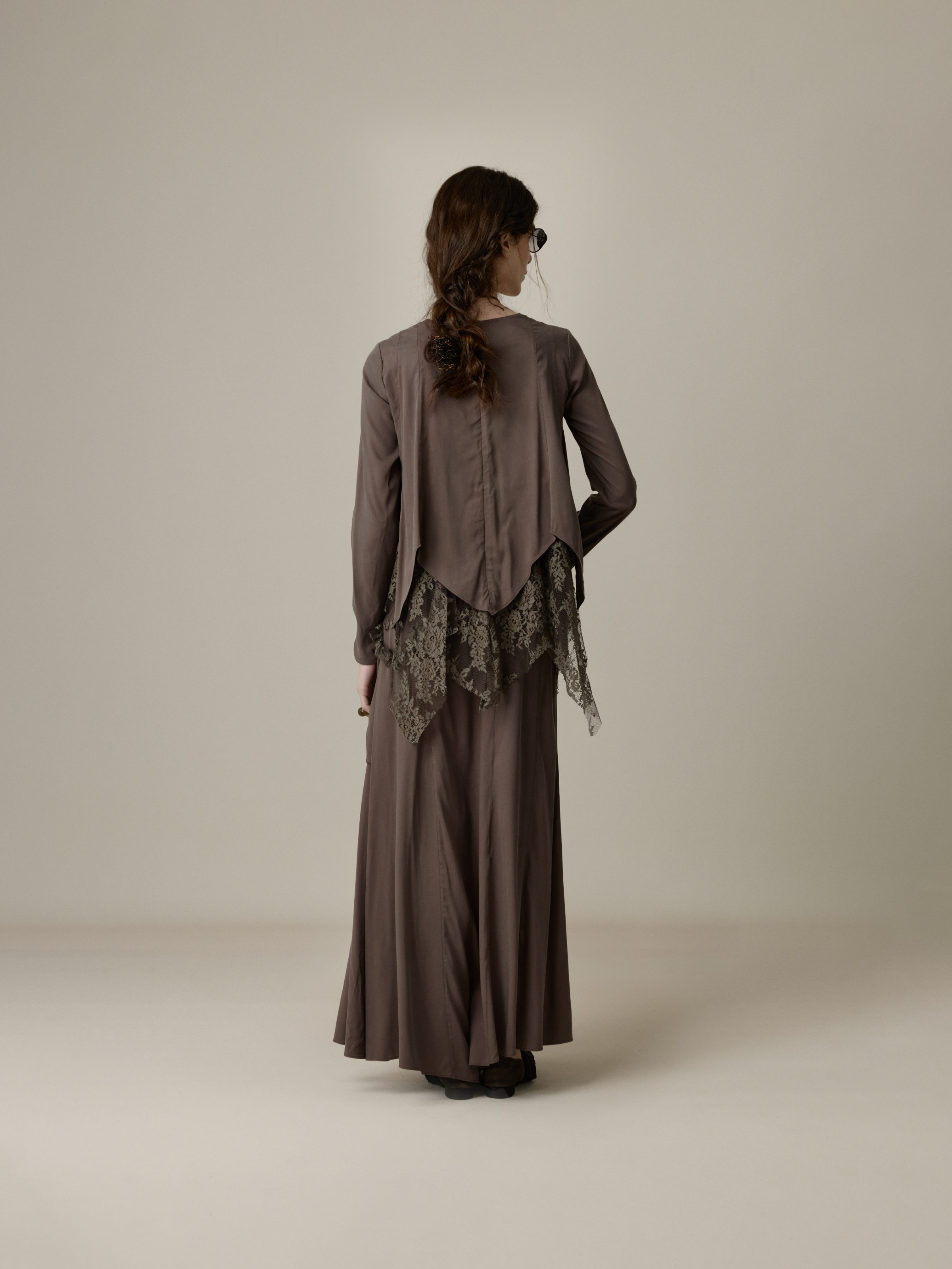 Pointed Lace Patchwork Top