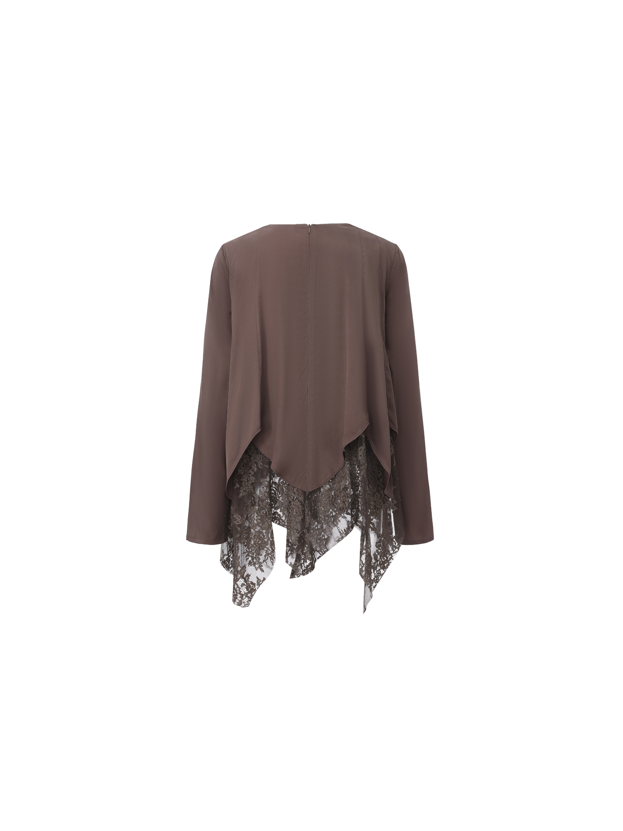 Pointed Lace Patchwork Top