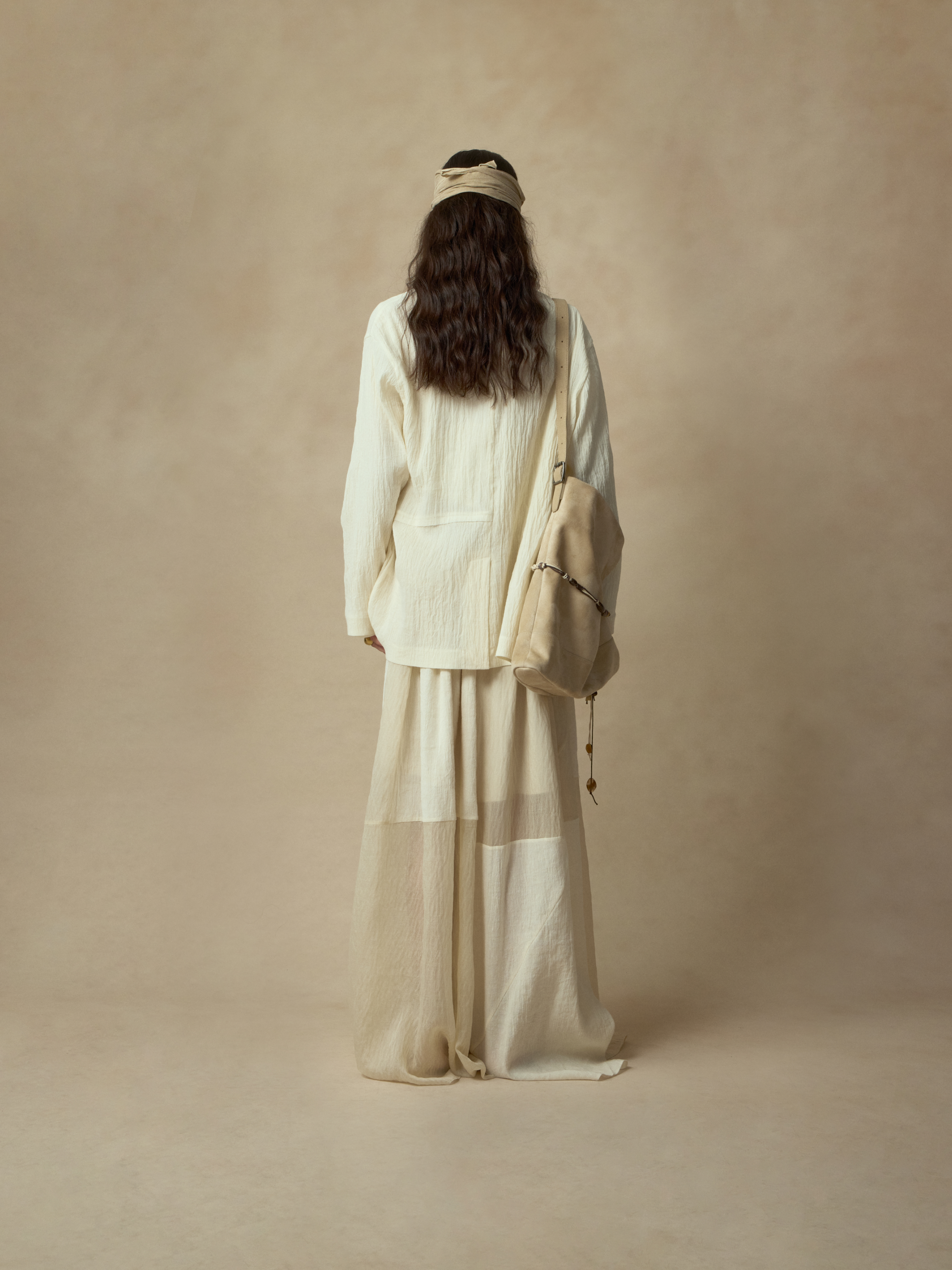 White Patchwork Pants