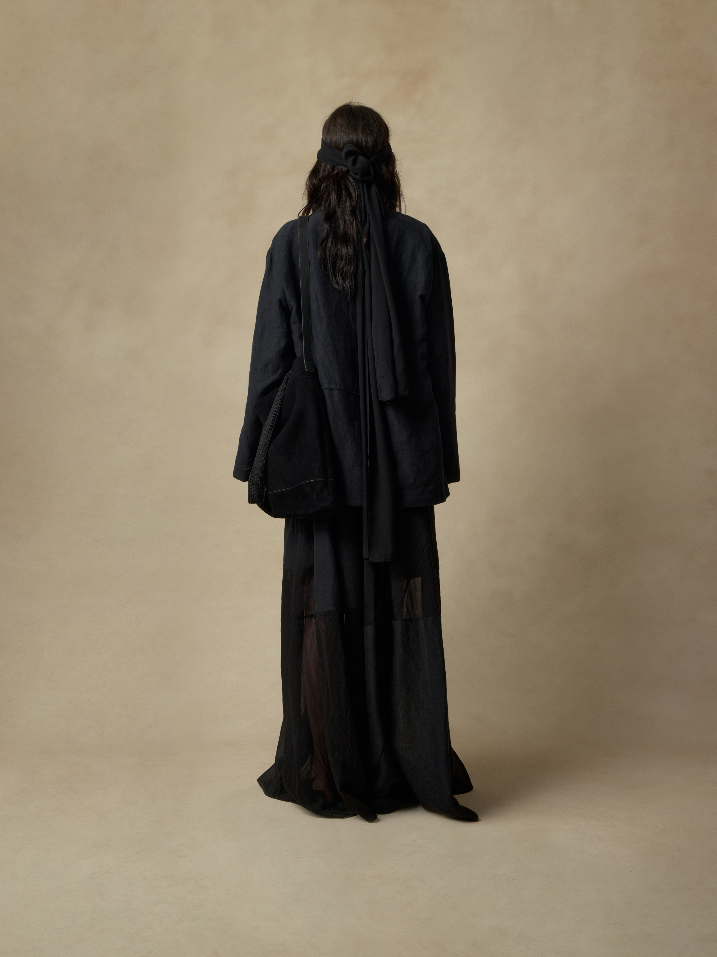 Black Patchwork Pants