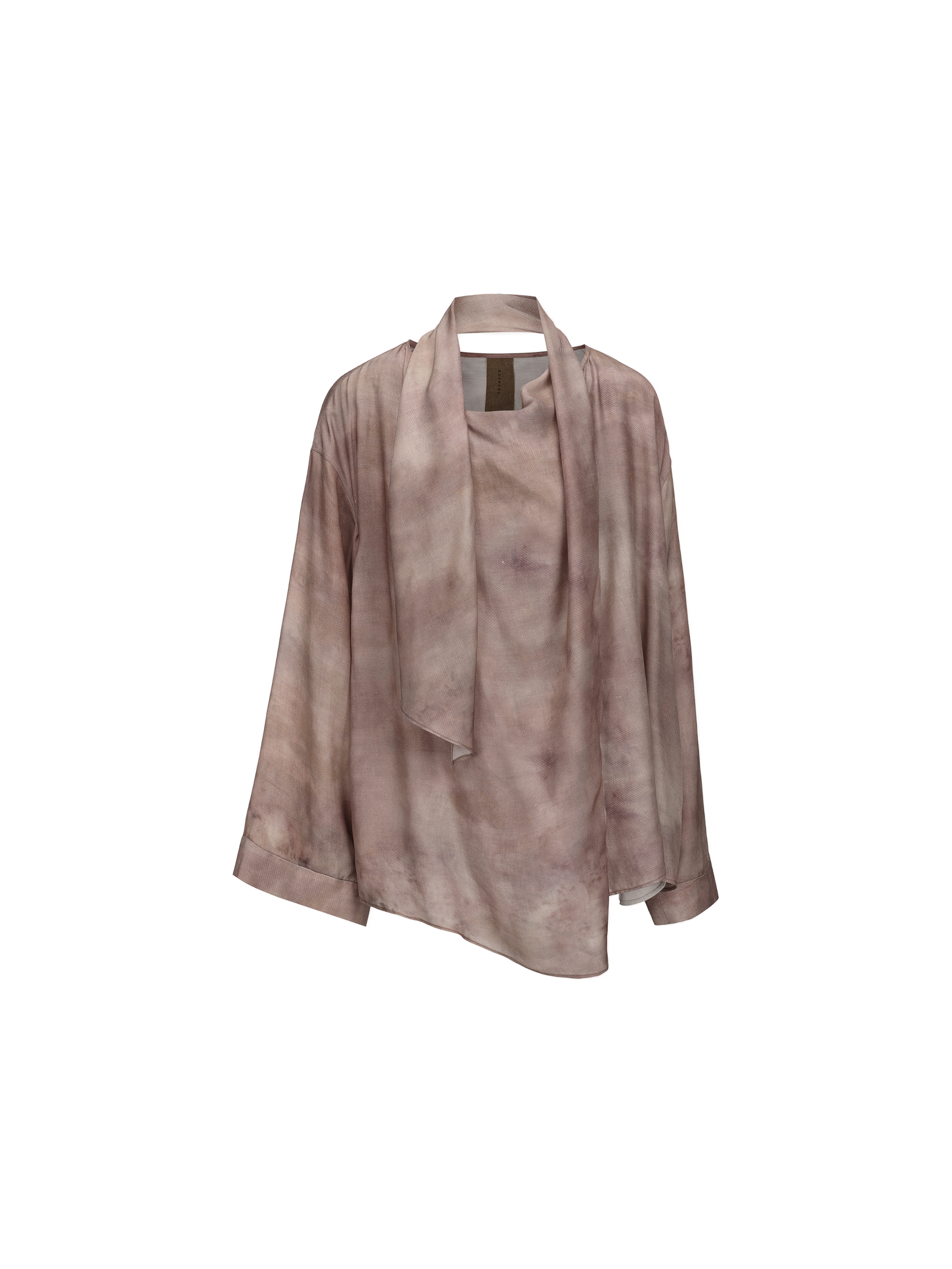 Pink Ombre Ribbon Asymmetrical Top