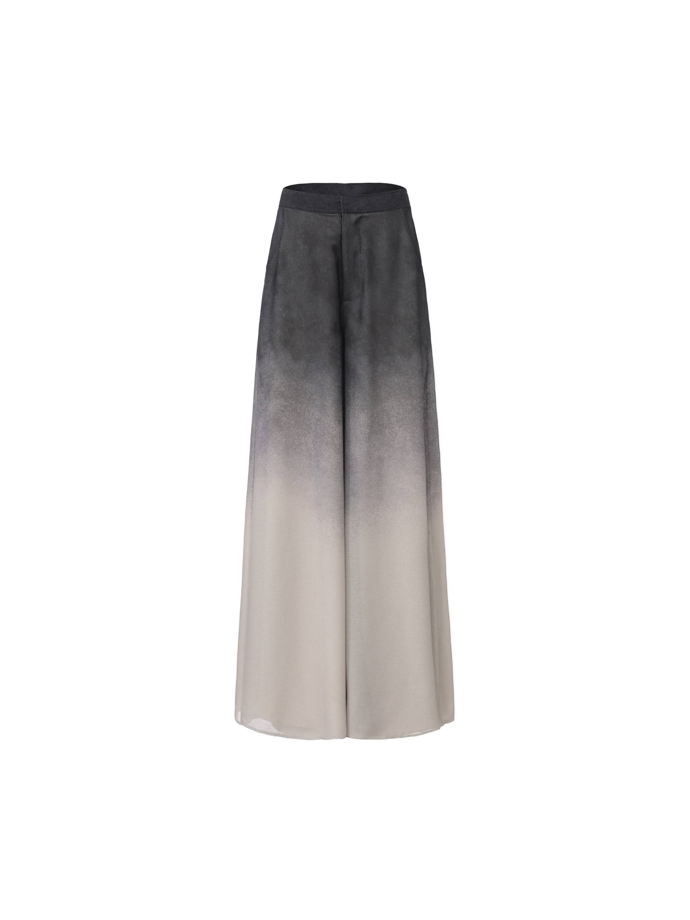 Ombre Gradient Wide-Leg Pants