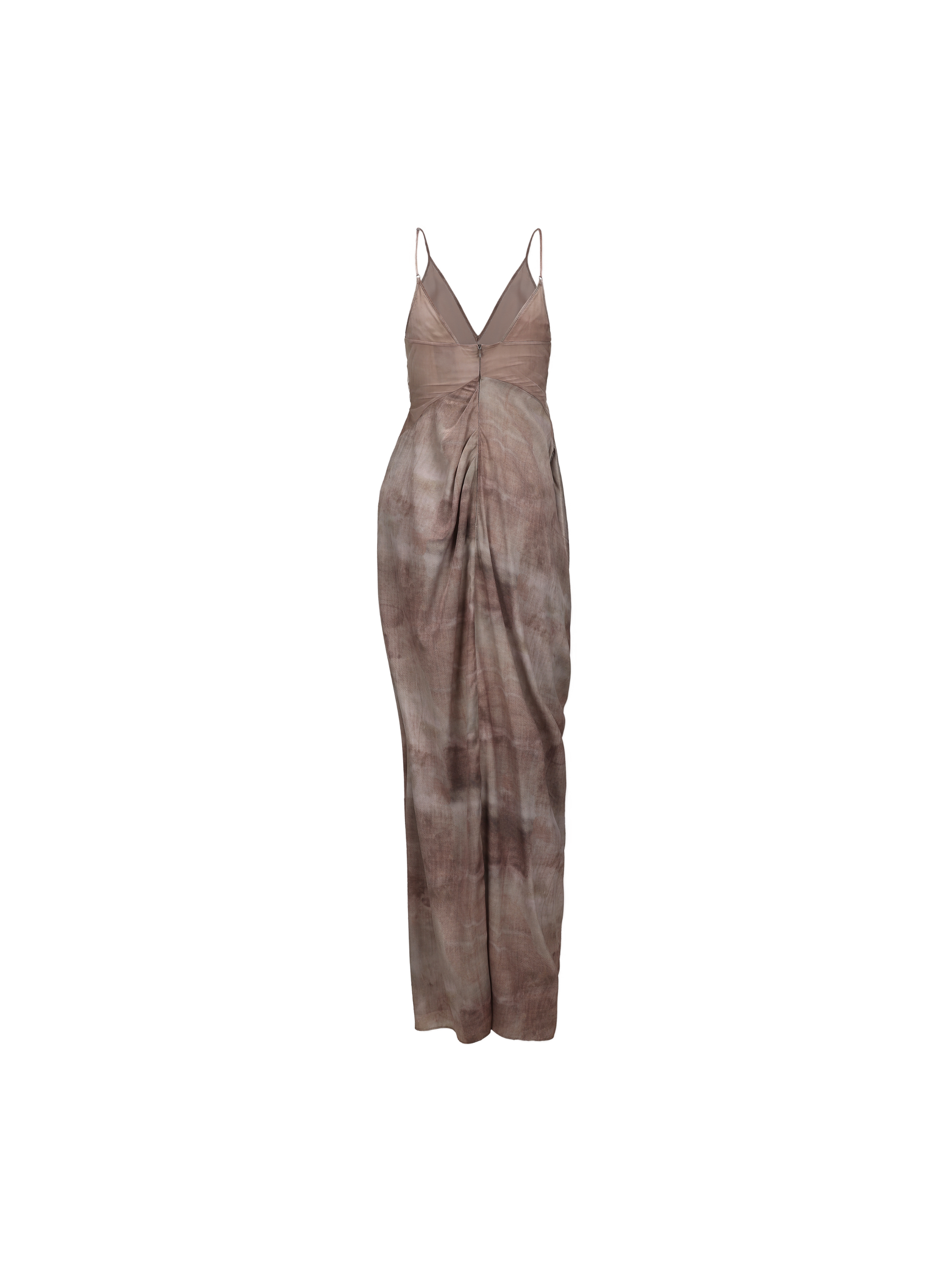 Pink Ombre Drape Asymmetrical Dress