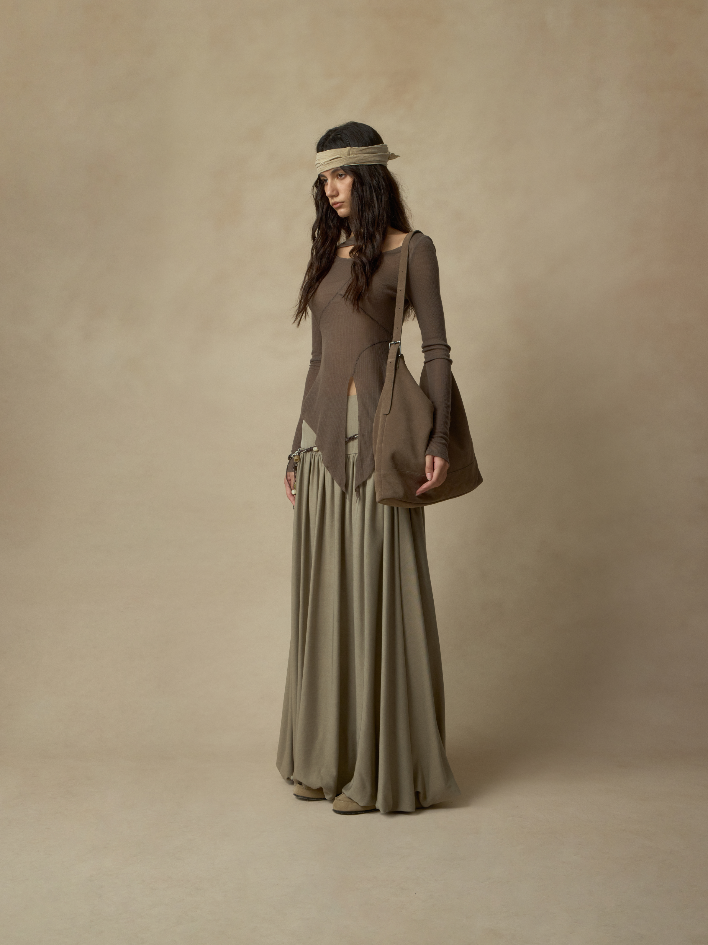 Bloom Ruched Midi Skirt