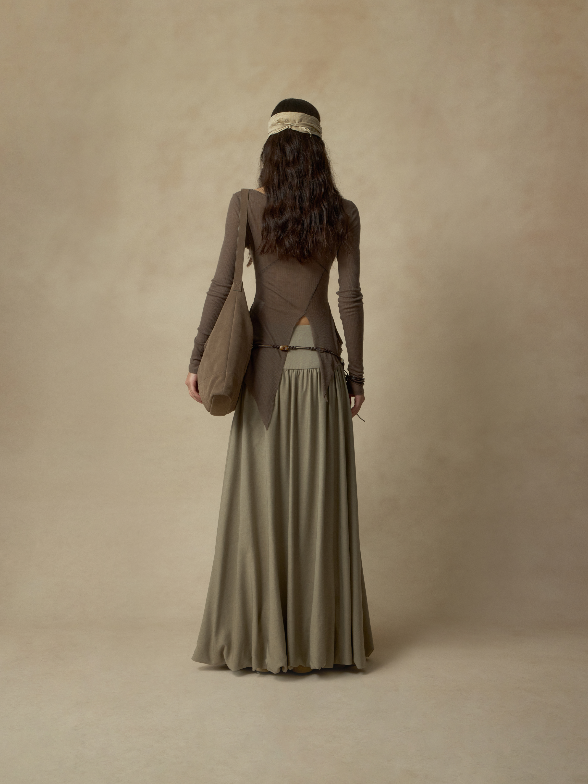 Bloom Ruched Midi Skirt