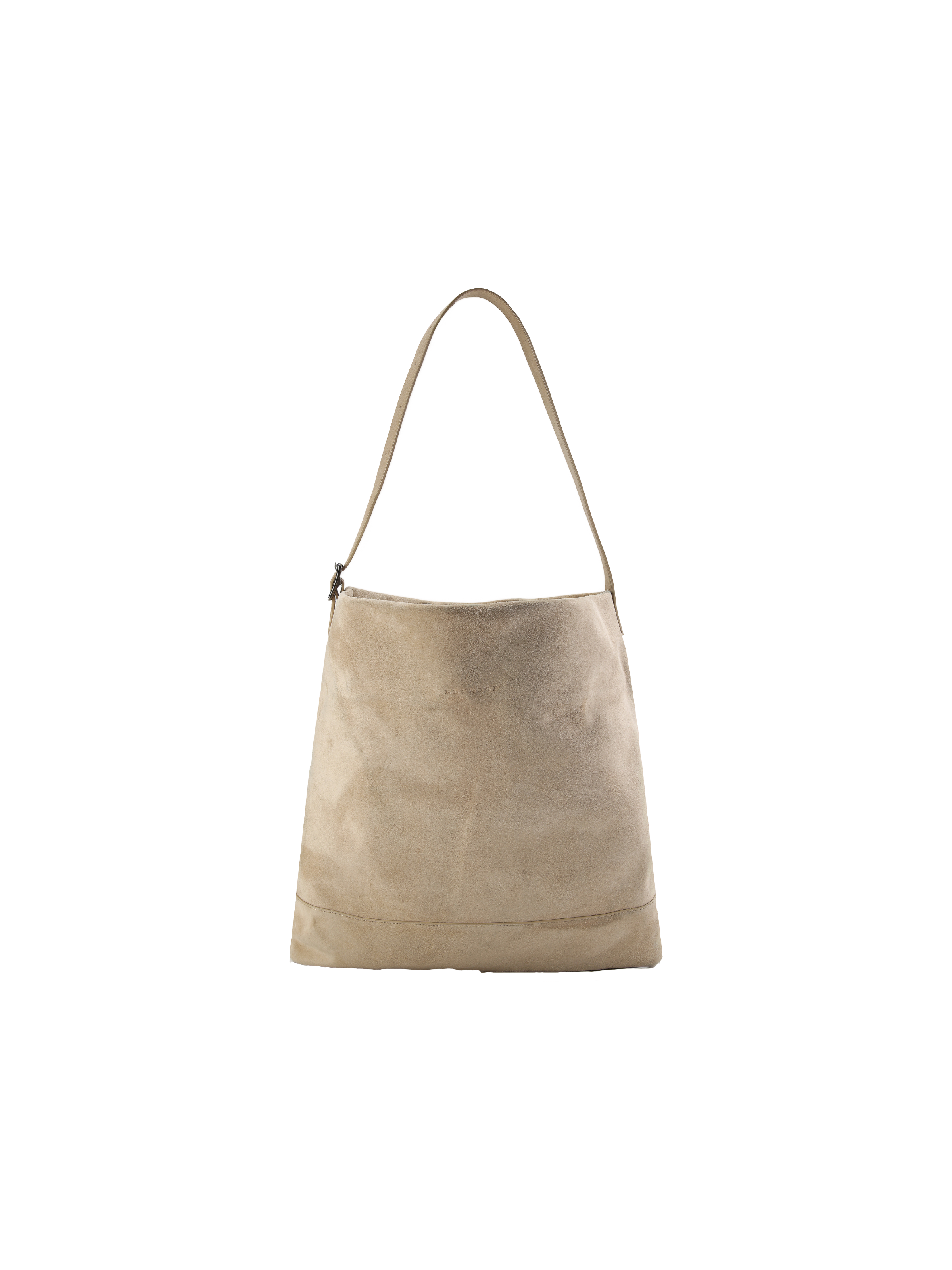 Khaki Suede Tote Bag