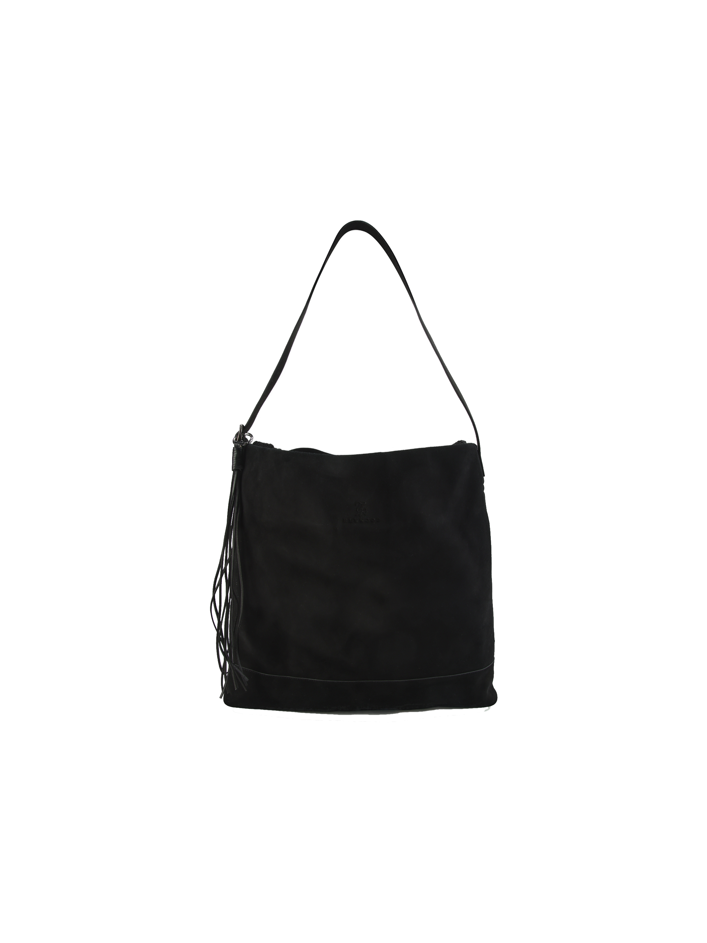 Black Suede Tote Bag