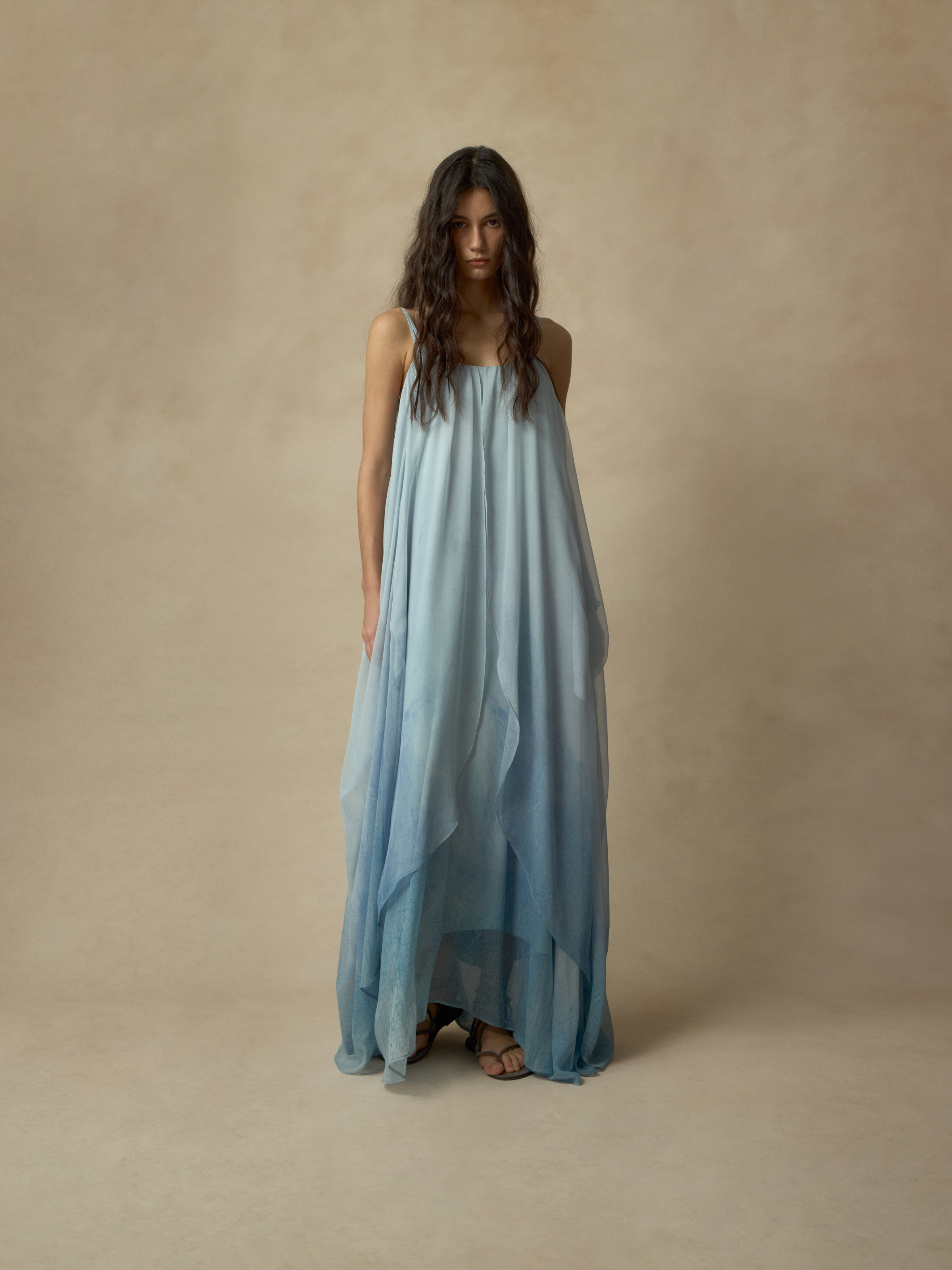 Sky Blue Ombre Camisole Dress