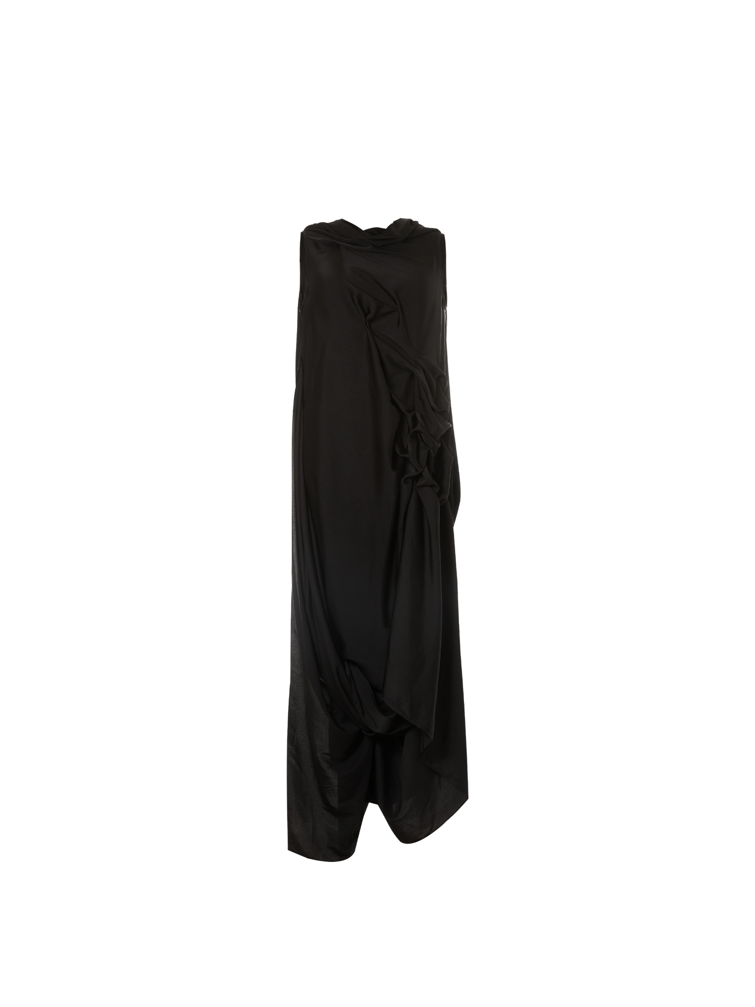Black One-piece Dress Long