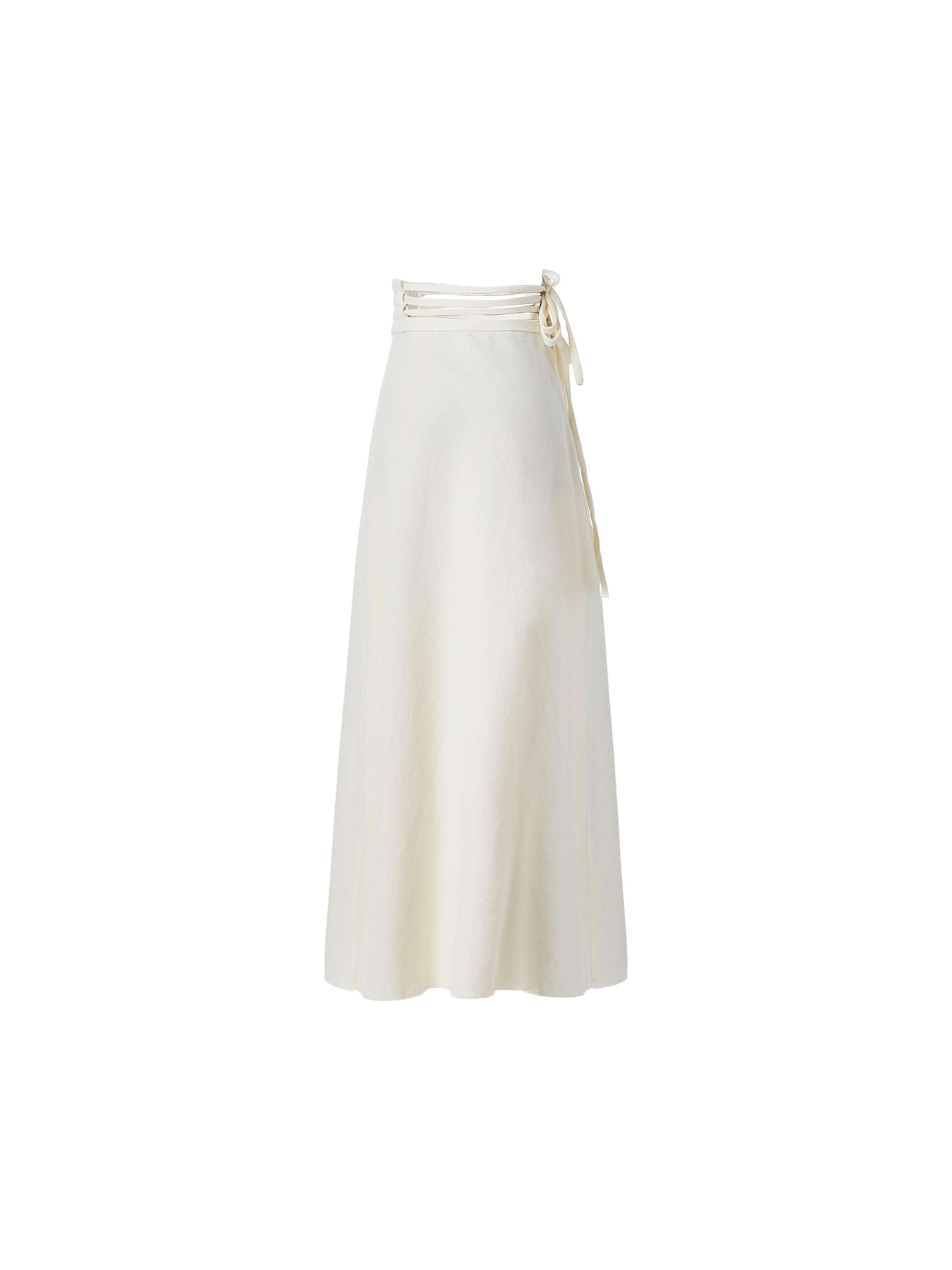 White Lace-Up Belt Skirt – ELYWOOD