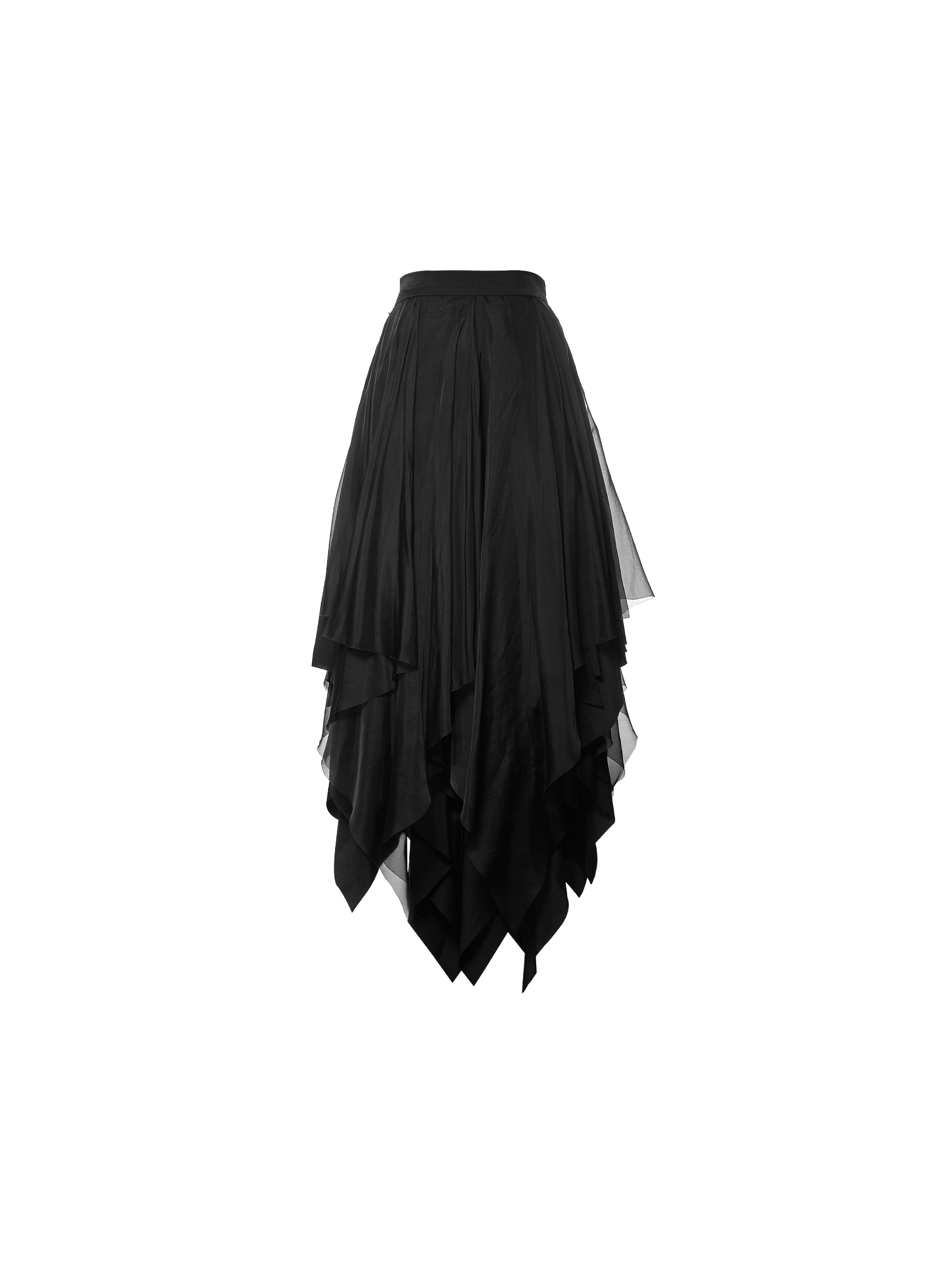 Black Interlaced Cutting Skirt