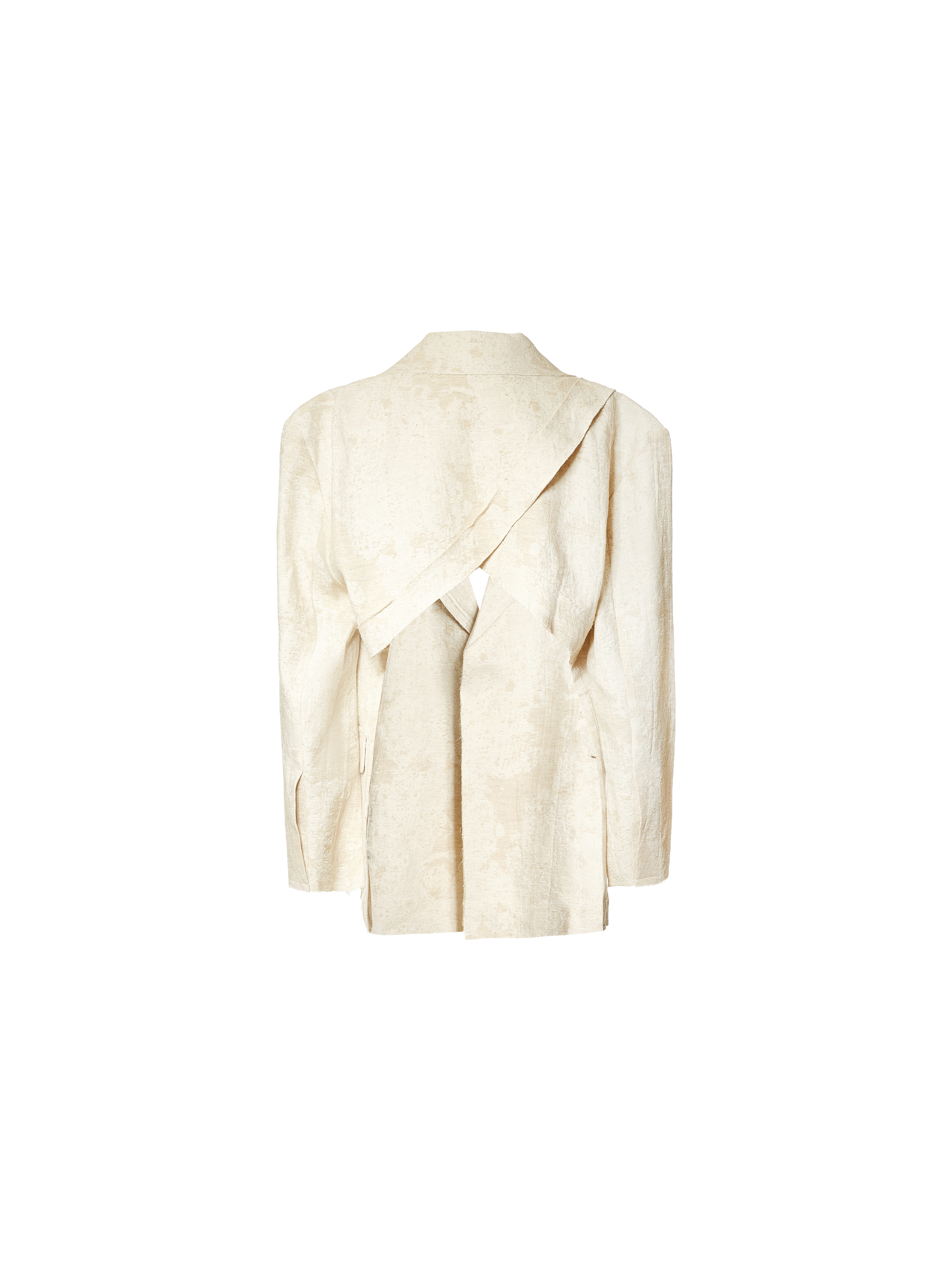 Broad Shouldered Linen Coat