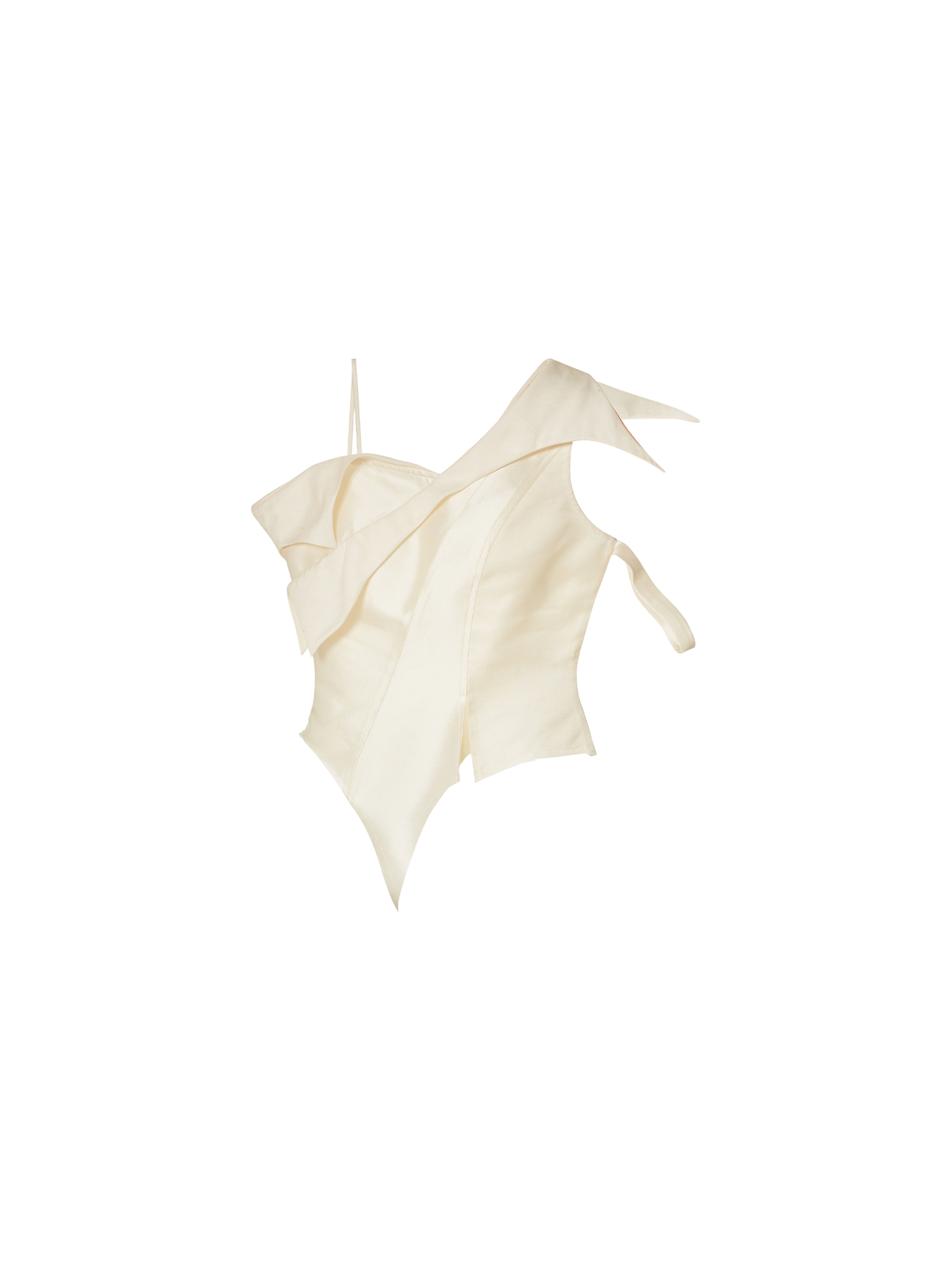 White Sleeveless Silk Camisole