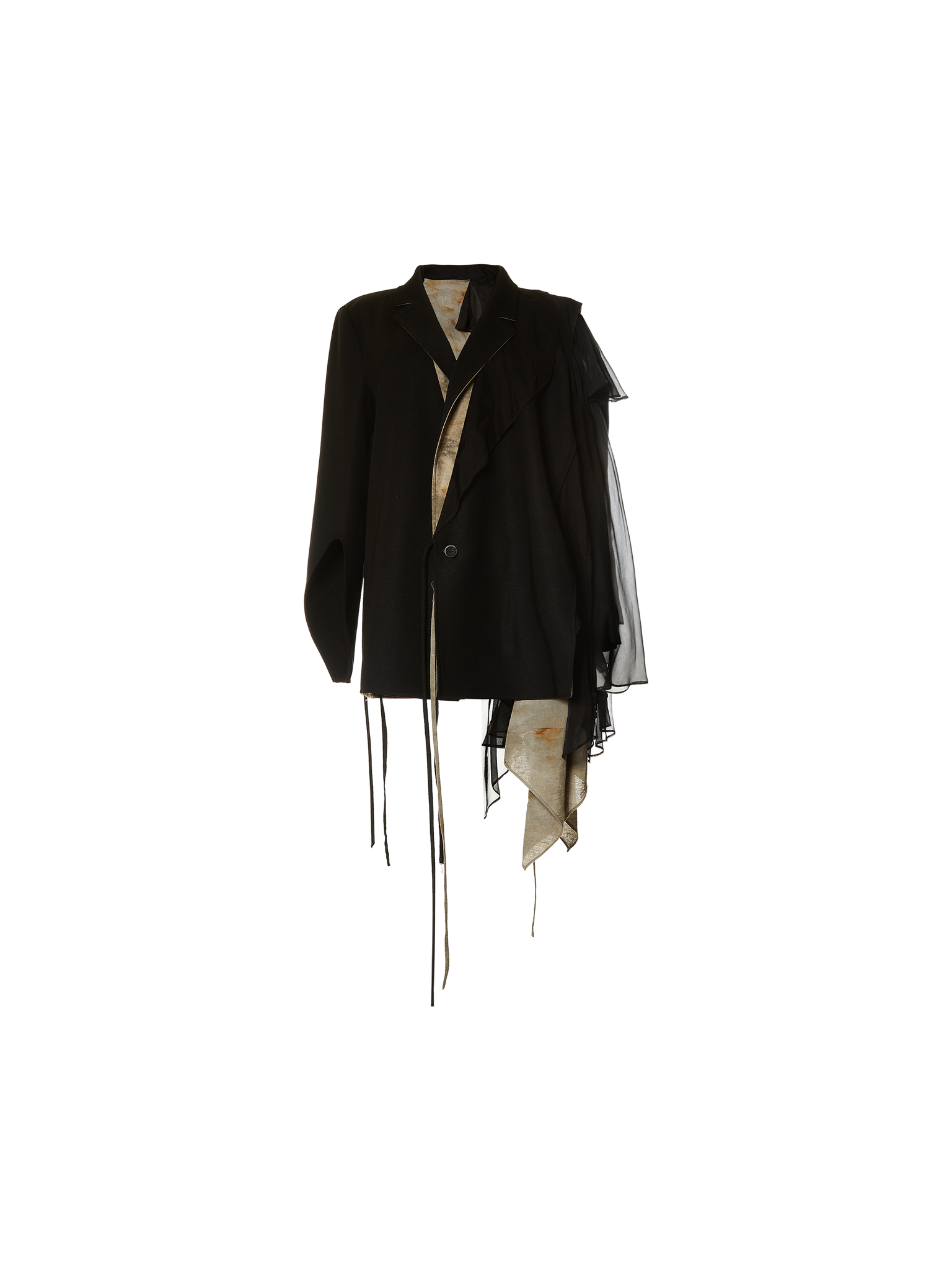 Black Plant Dyed Reversible Suit