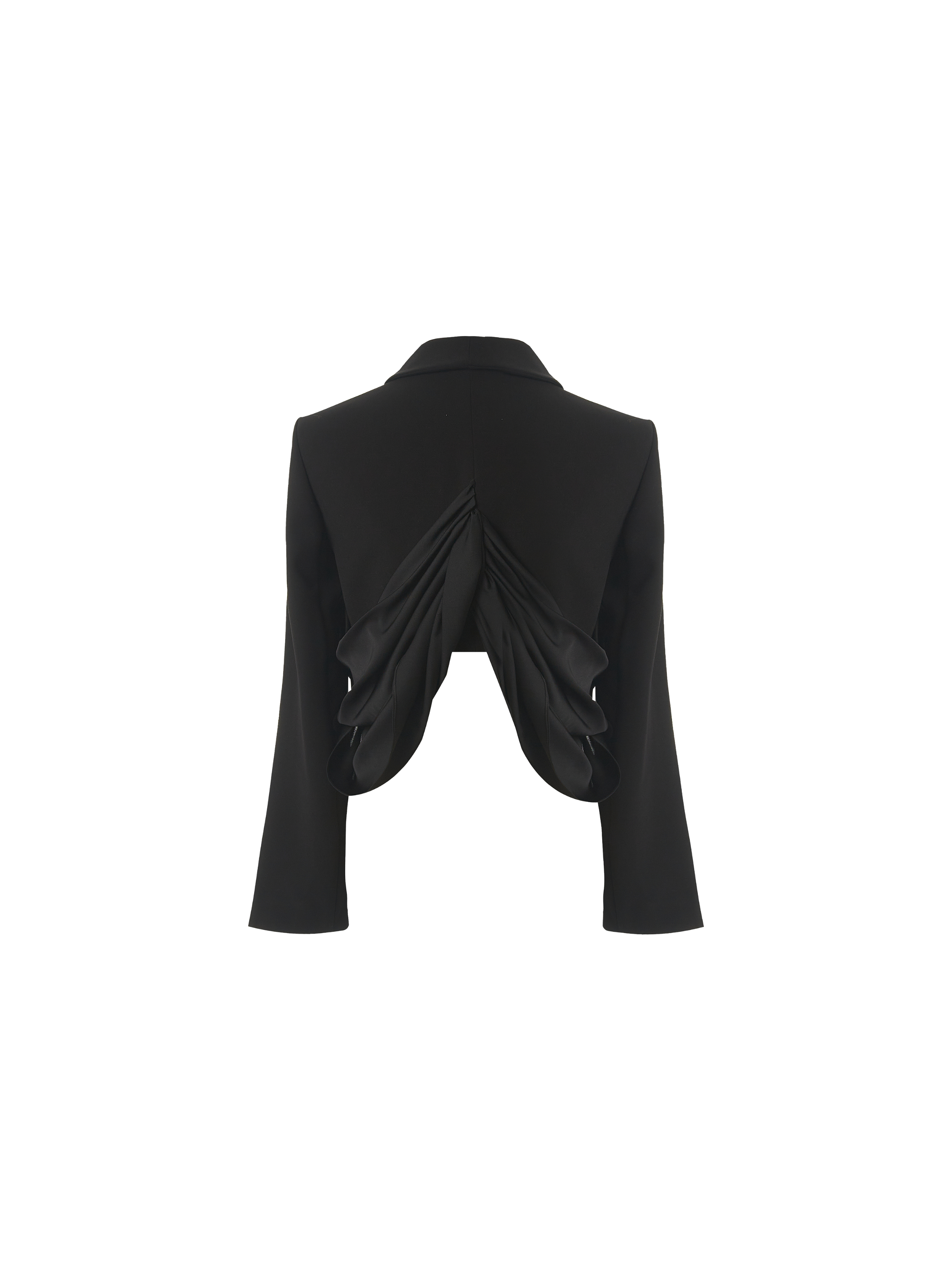 Black Silk Short Jacket