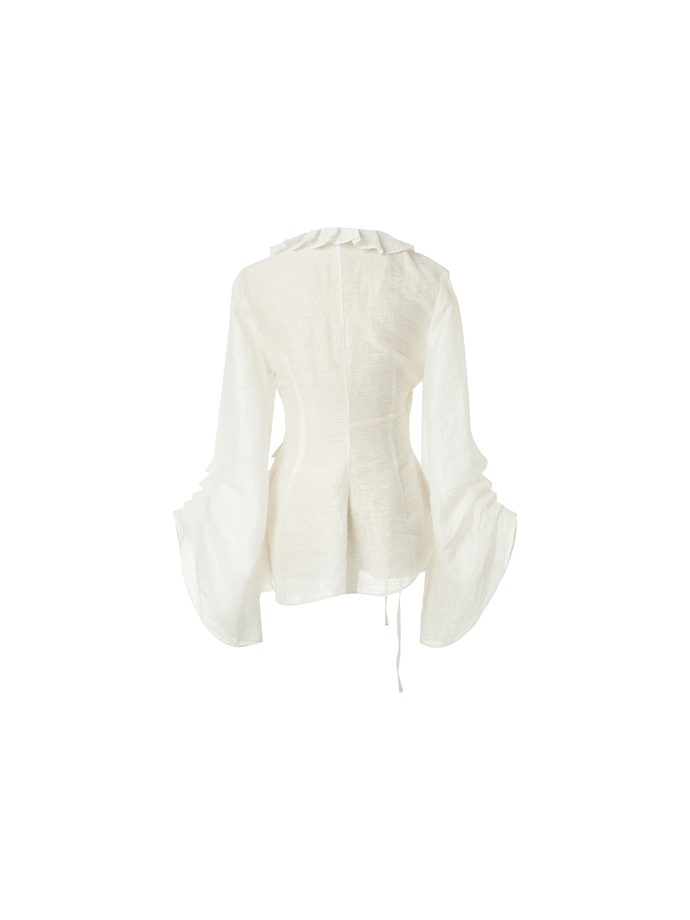 White Blouse With Loose Sleeves