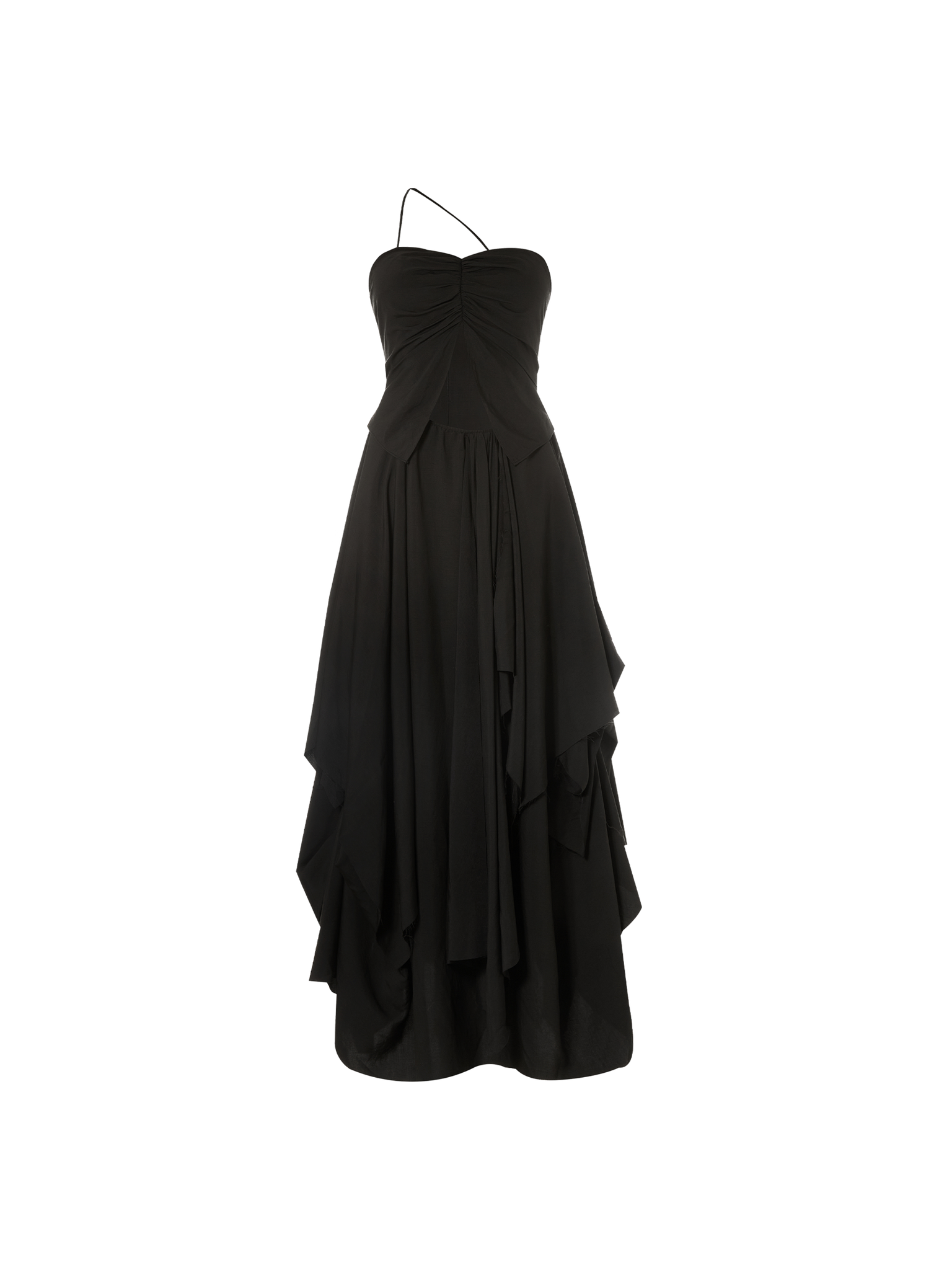 Black Loose Seam Dress